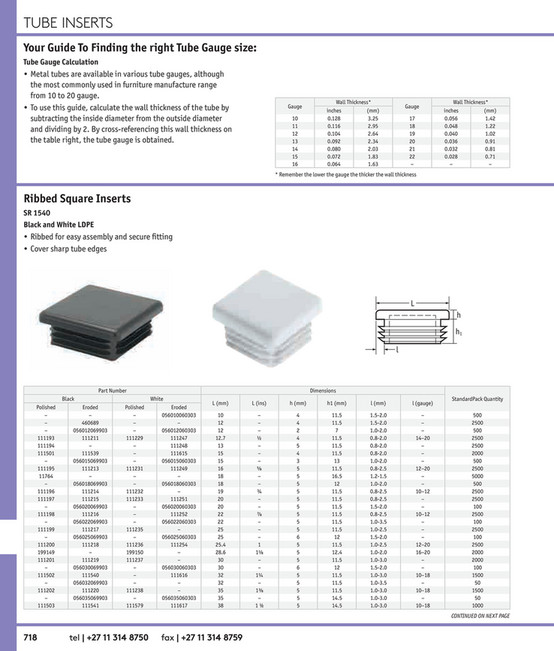 5 0 Essentra Components ZA - Essentra Components Catalogue ZA - Page 718-719