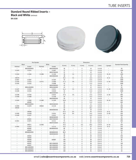 5 0 Essentra Components ZA - Essentra Components Catalogue ZA - Page 728-729